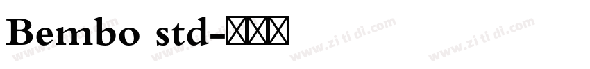 Bembo std字体转换